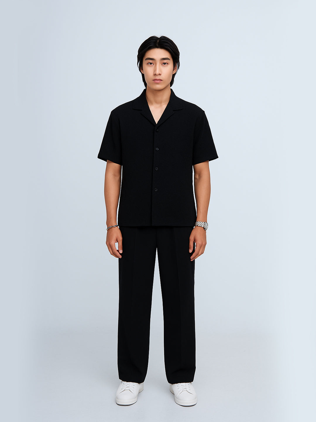 Elite Menβs Limited Edition Black Cord-Set