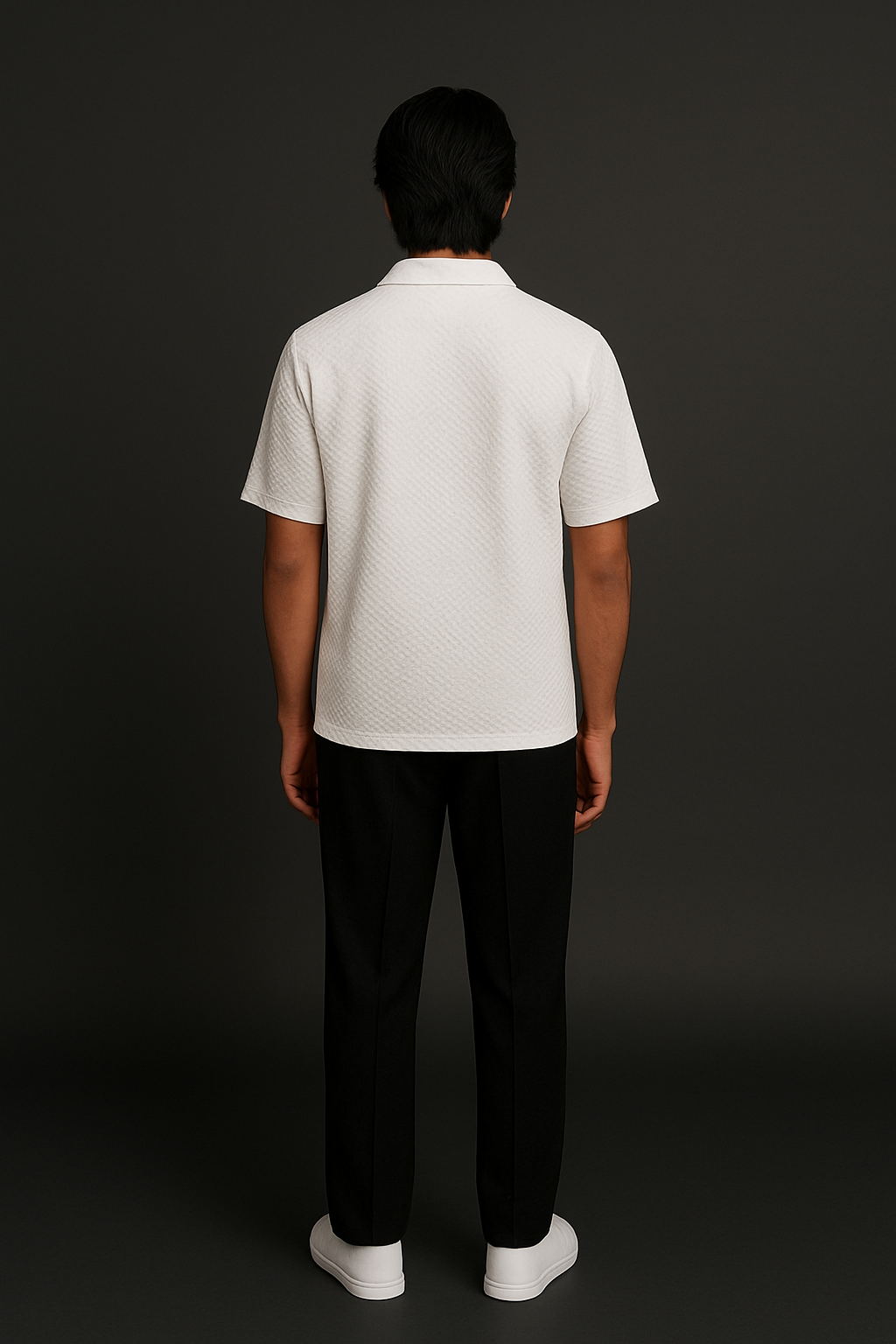 Elite Menβs Limited Edition White/Black Cord-Set