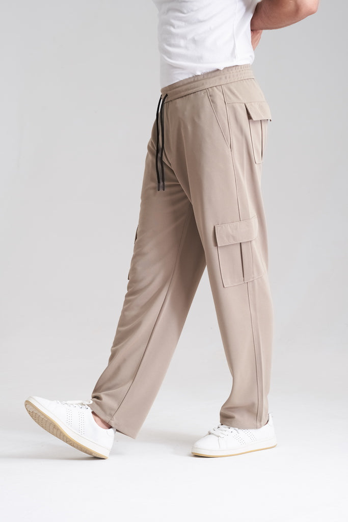 Imported Oversized Cargo Trouser -  Baige