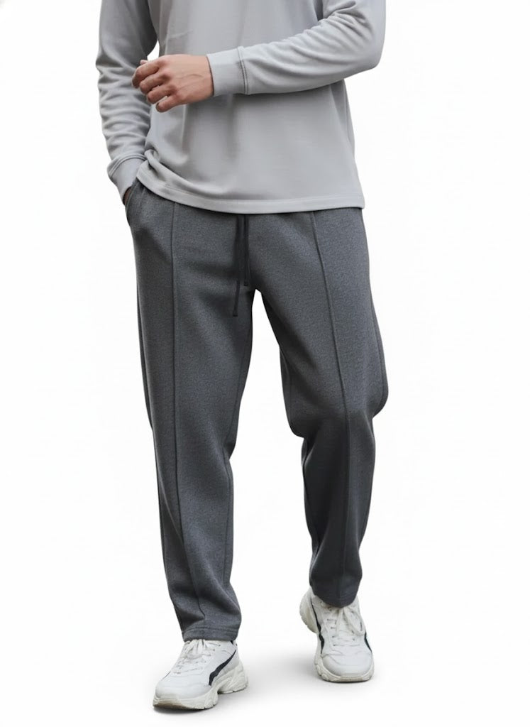 PLATED BAGGY TROUSER