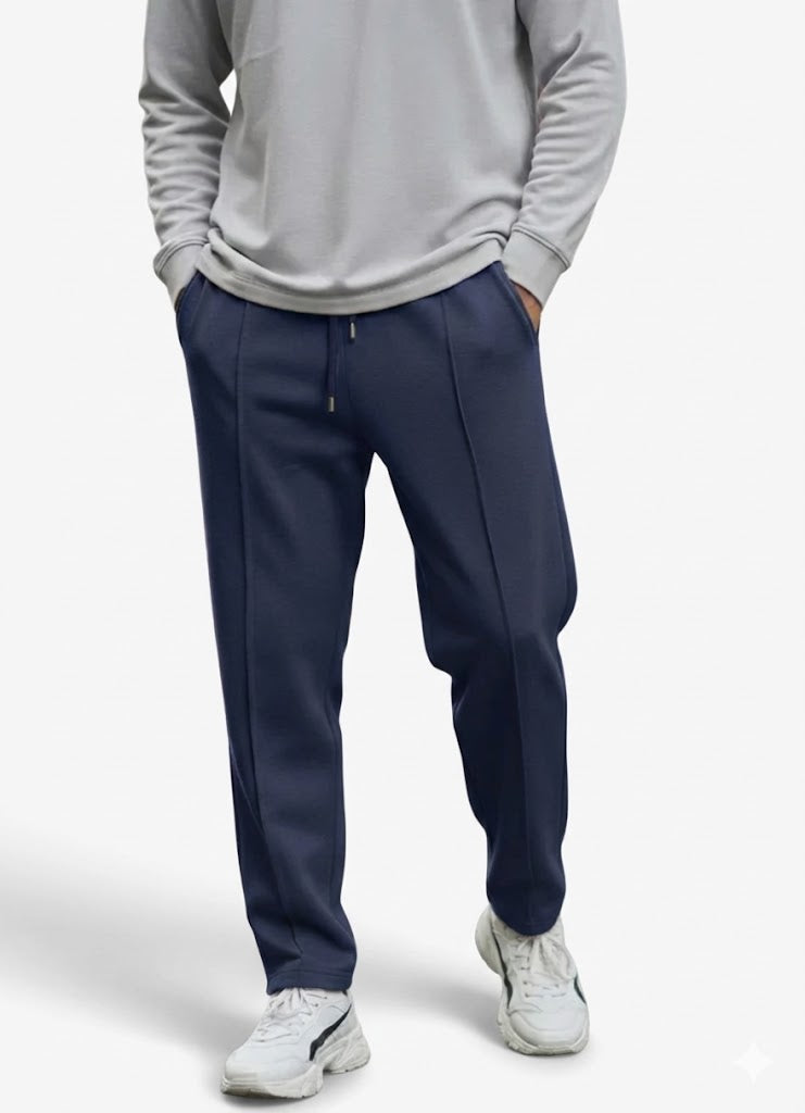 PLATED BAGGY TROUSER